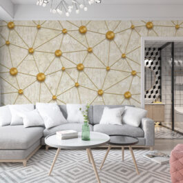 Premium Geometric Wallpaper Roll for Covering Living Room Bedroom Walls