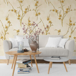 Premium Floral Wallpaper Roll for Covering Living Room Bedroom Walls